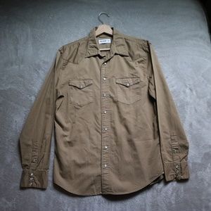 Buck Mason Pearl Snap Western Shirt